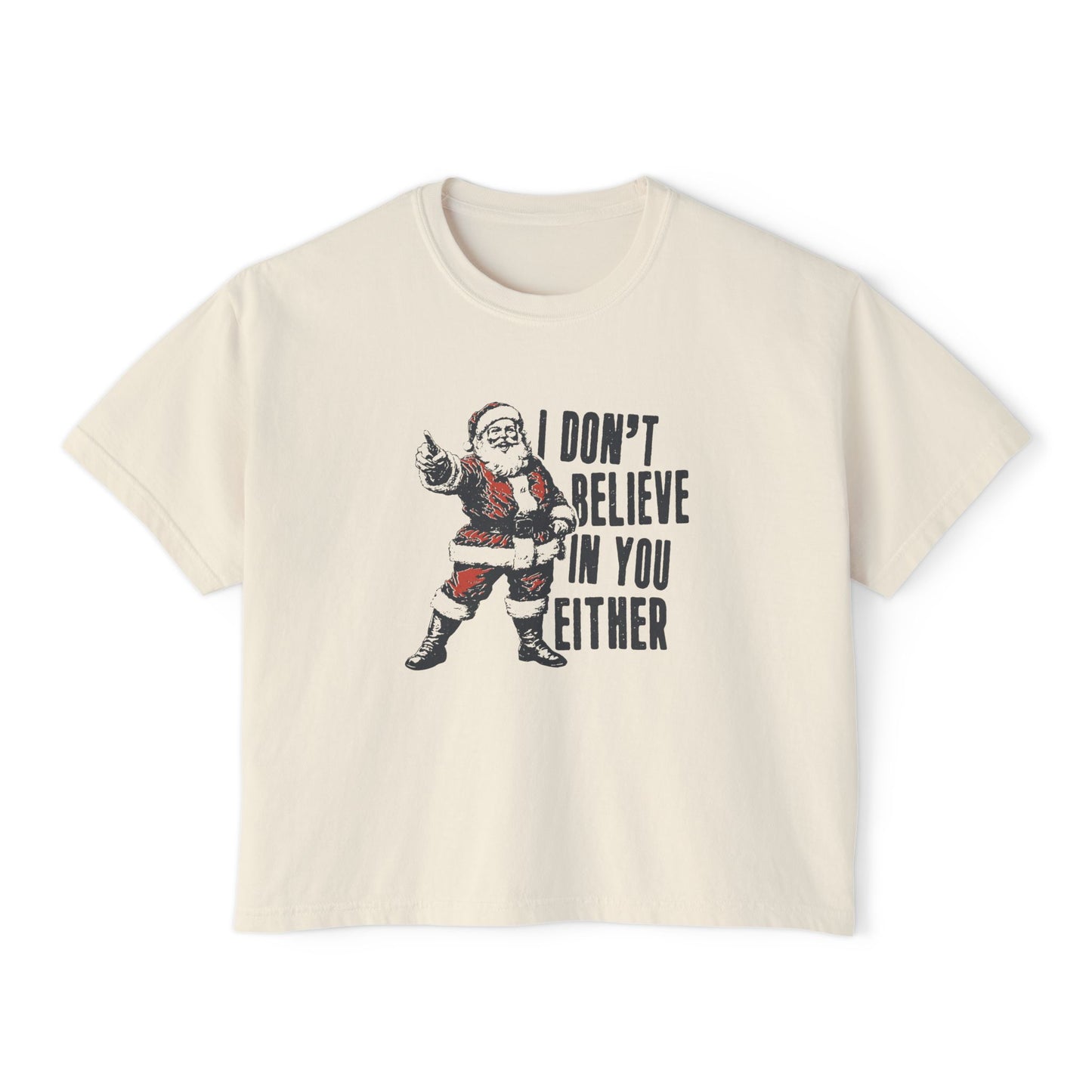 Santa Boxy Womens Tee