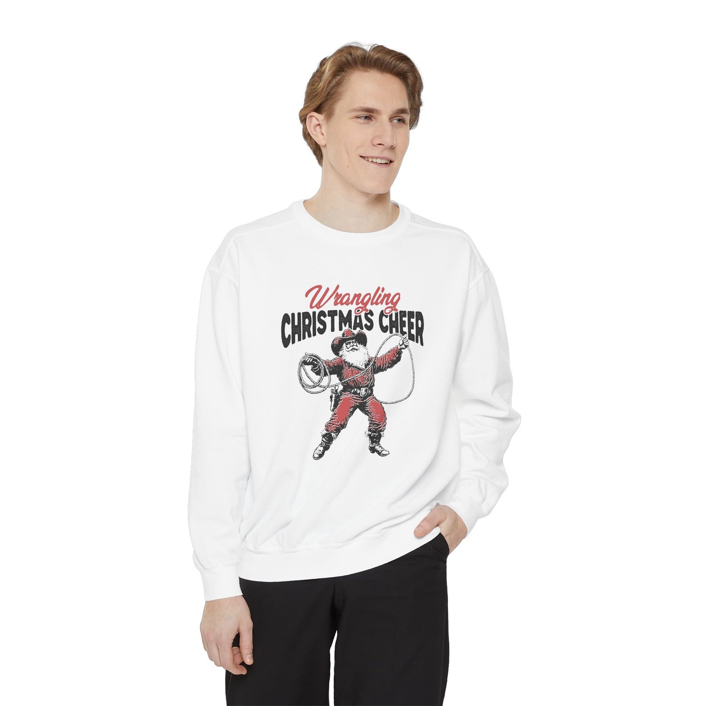 Wrangling Christmas Cheer Adult Sweatshirt