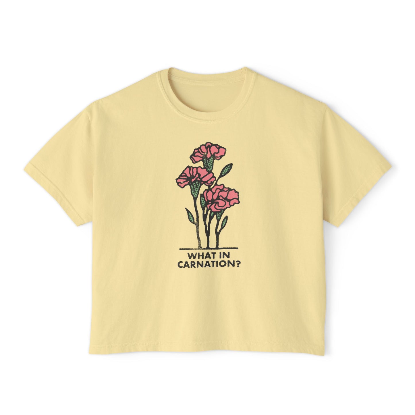 What in Carnation Boxy Tee