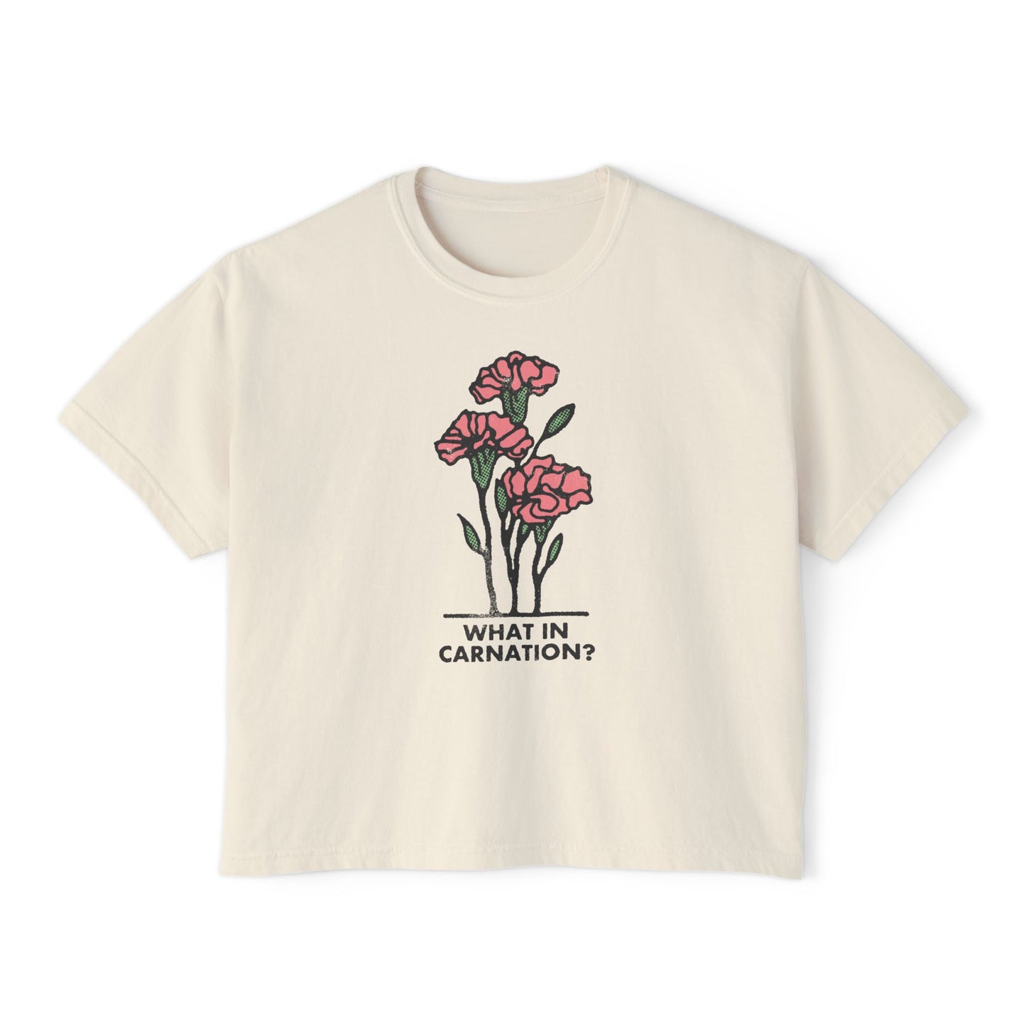 What in Carnation Boxy Tee